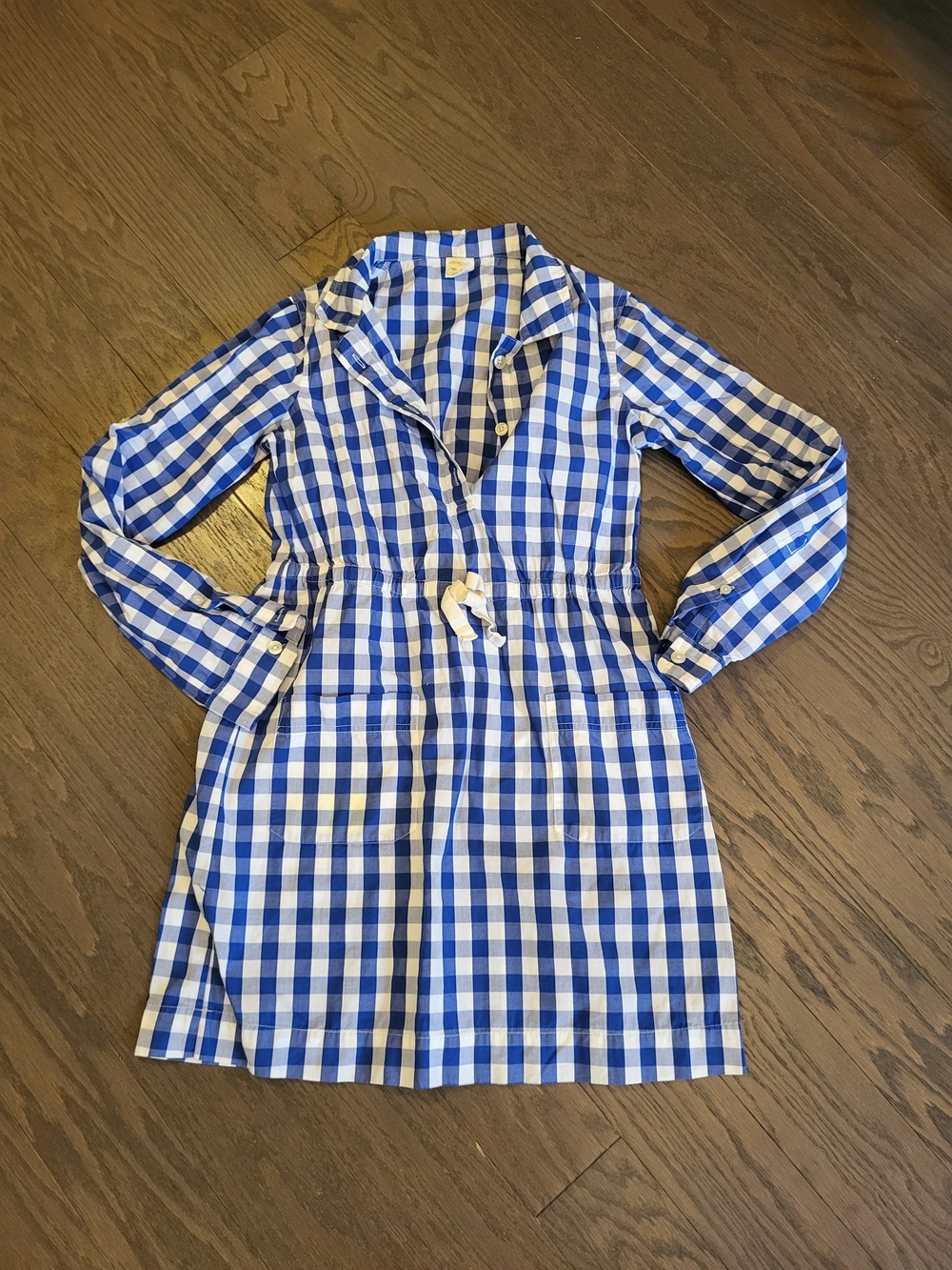 Crewcuts Blue and White Gingham Casual Dress